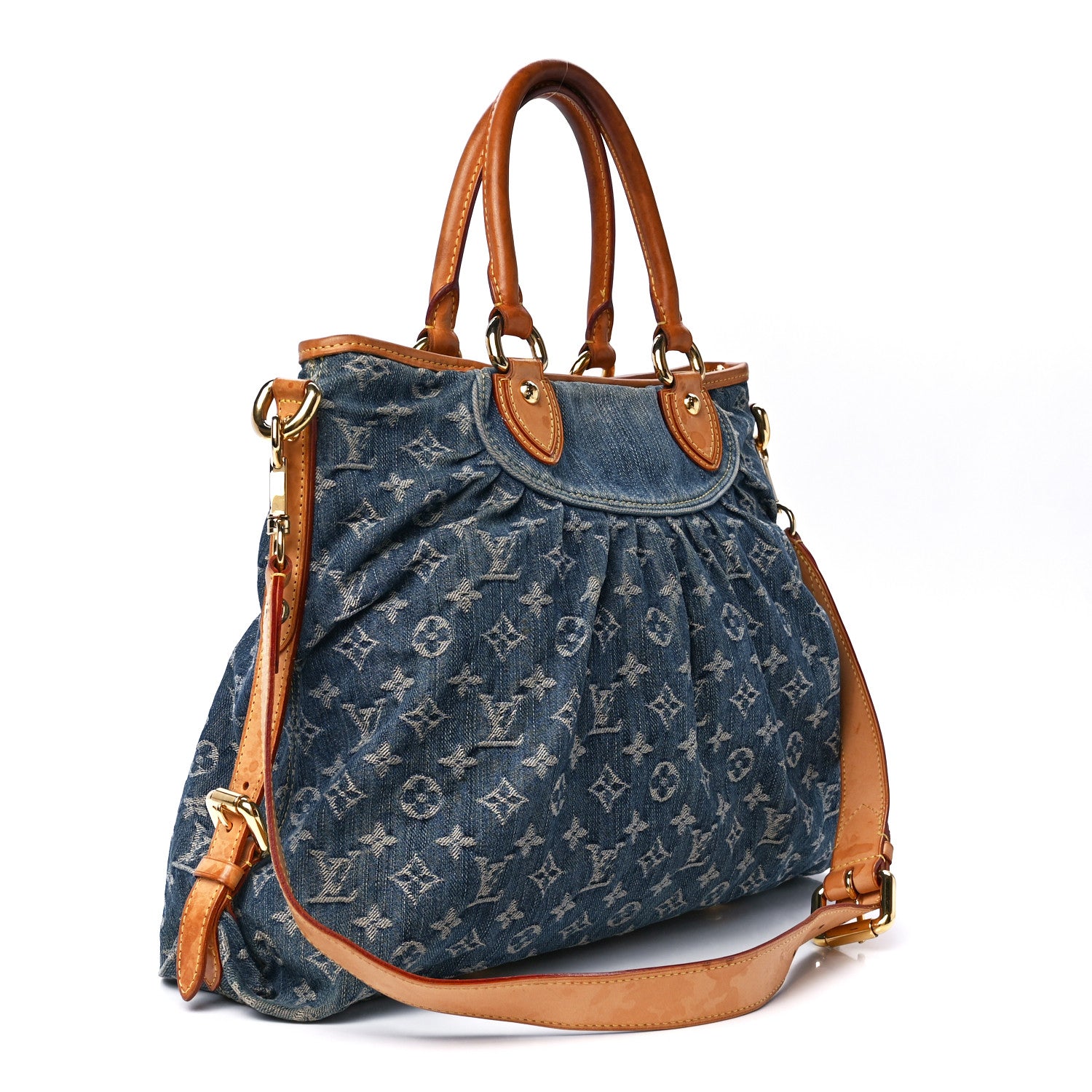 Louis Vuitton Denim Neo Cabby MM Blue 3 of 11