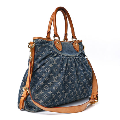 Louis Vuitton Denim Neo Cabby MM Blue 3 of 11
