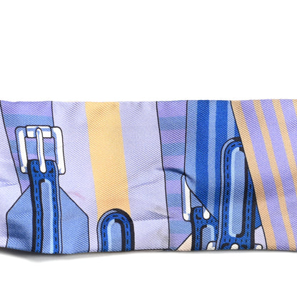 Hermes Silk Sangles Twilly Lavande Beige Bleu 5 of 5