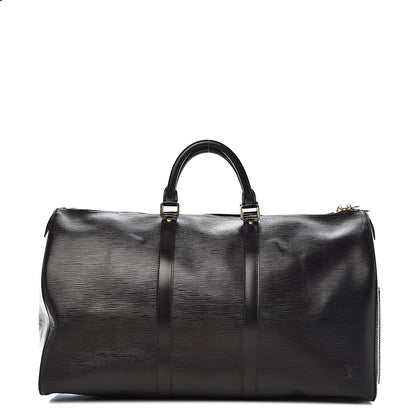 Louis Vuitton Epi Keepall 50 Black 1 of 15