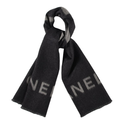 Chanel Cashmere CC Fringe Stole Black 1 of 4