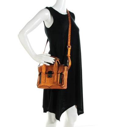 3.1 Phillip Lim 3.1 Metallic Textured Calfskin Mini Pashli Satchel Copper 2 of 8
