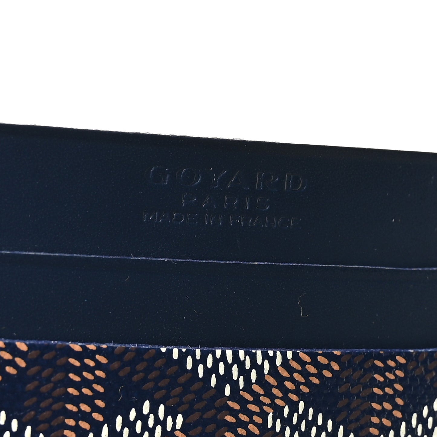 Goyardine Saint Sulpice Card Holder Navy