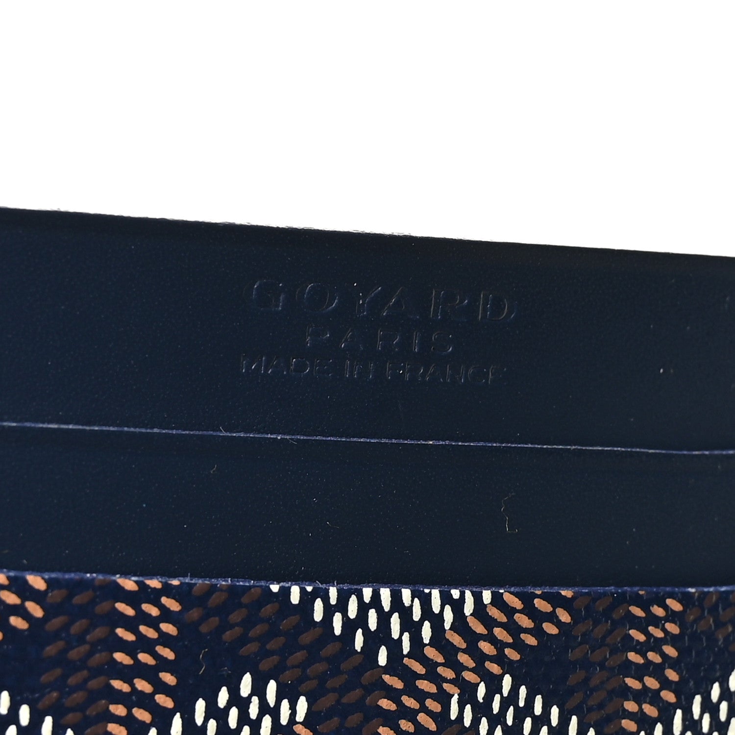 Goyard Goyardine Saint Sulpice Card Holder Navy 6 of 7