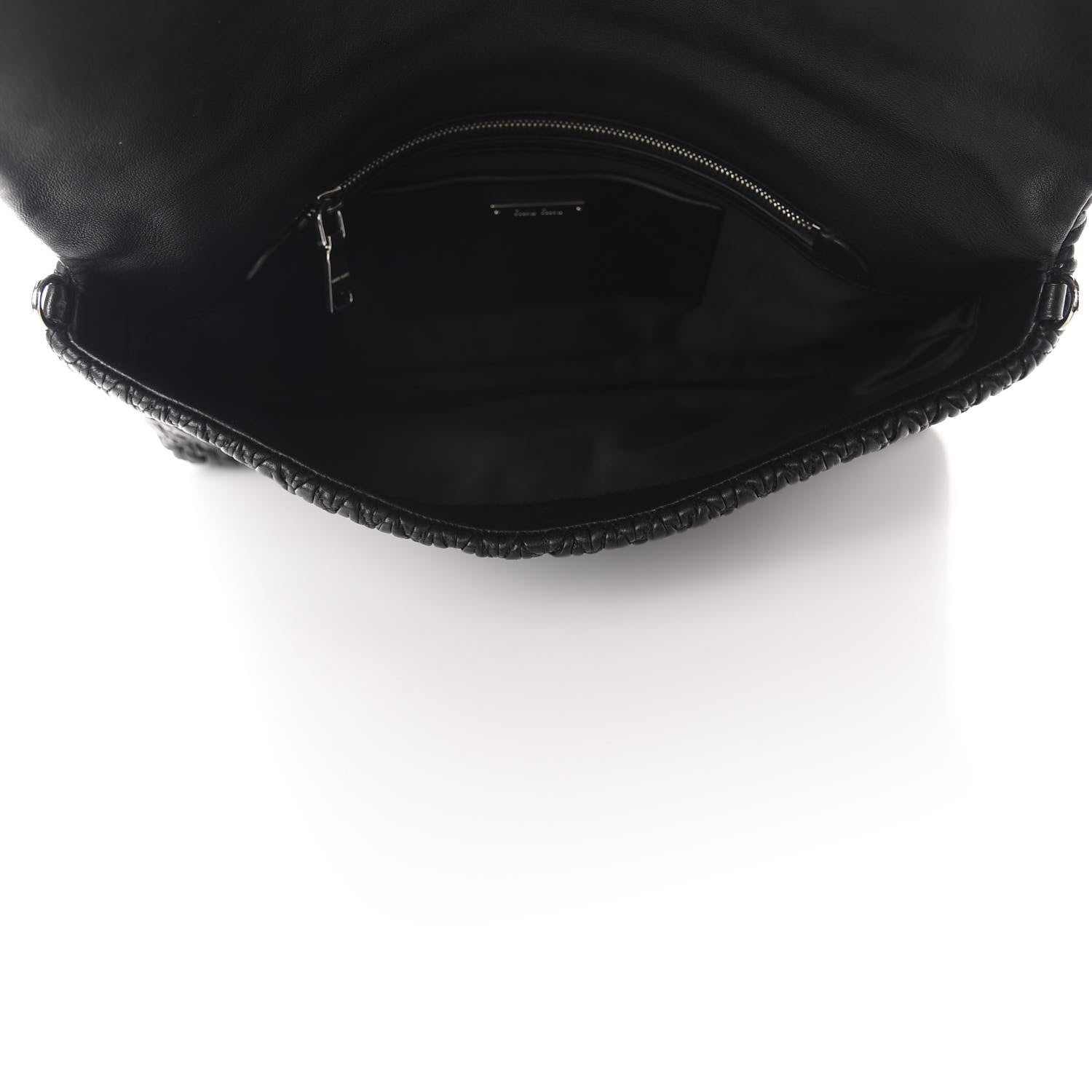 Miu Miu Nappa Matelasse Crystal Flap Clutch Black 5 of 10