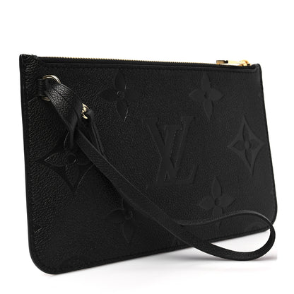 Louis Vuitton Empreinte Monogram Giant Neverfull MM Pochette Black 3 of 6