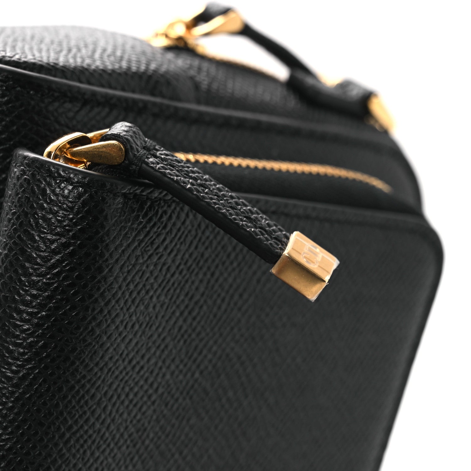 Christian Dior Grained Calfskin Caro Double Pouch Black 11 of 11
