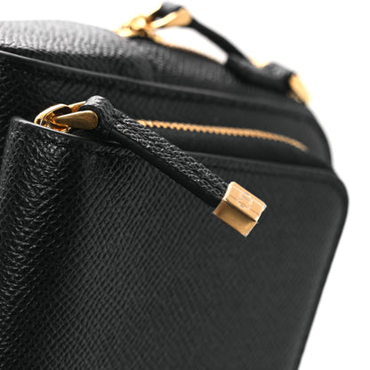Christian Dior Grained Calfskin Caro Double Pouch Black 11 of 11