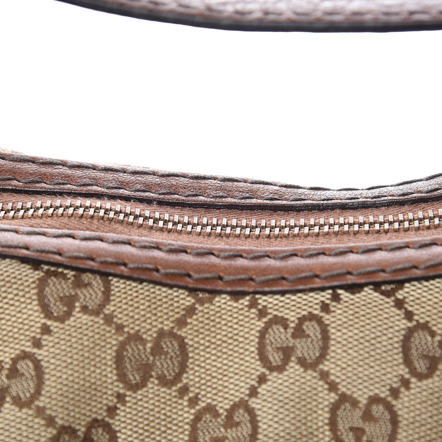Monogram Medium Jockey Hobo Brown