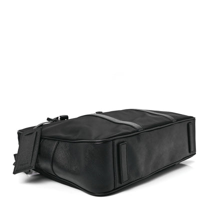 Prada Tessuto Nylon Saffiano Metal Triangle Logo Work Bag Black 4 of 12