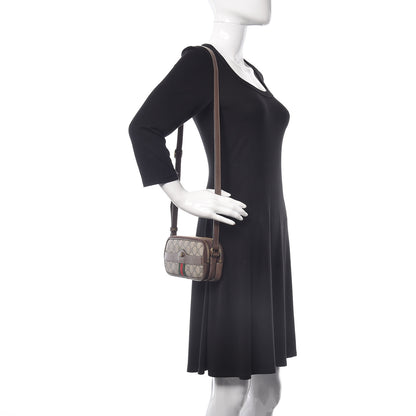 Gucci GG Supreme Monogram Web Mini Ophidia GG Bag Brown 2 of 16