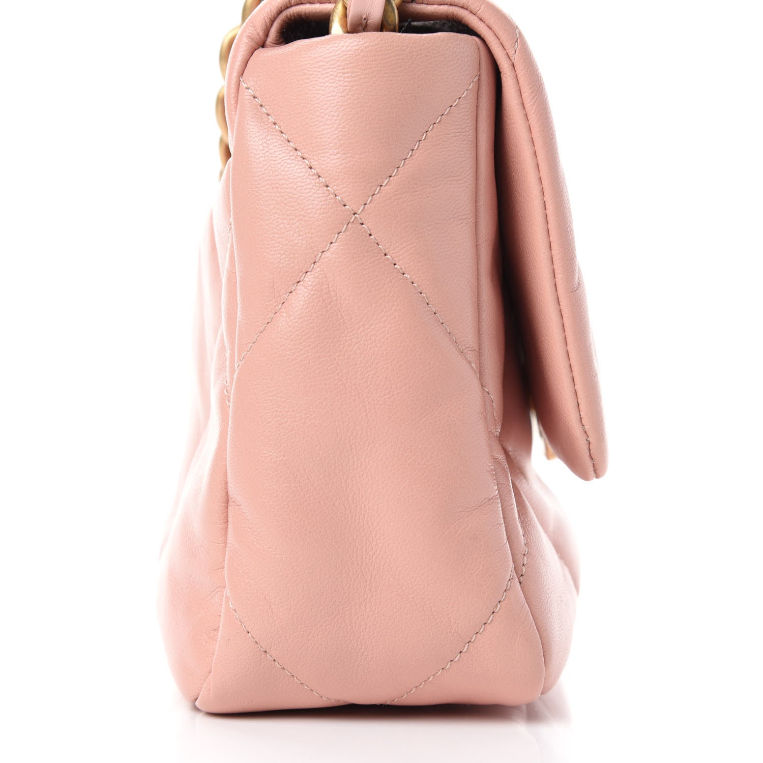 Chanel Goatskin Quilted Medium 19 Flap Light Pink 9 of 18
