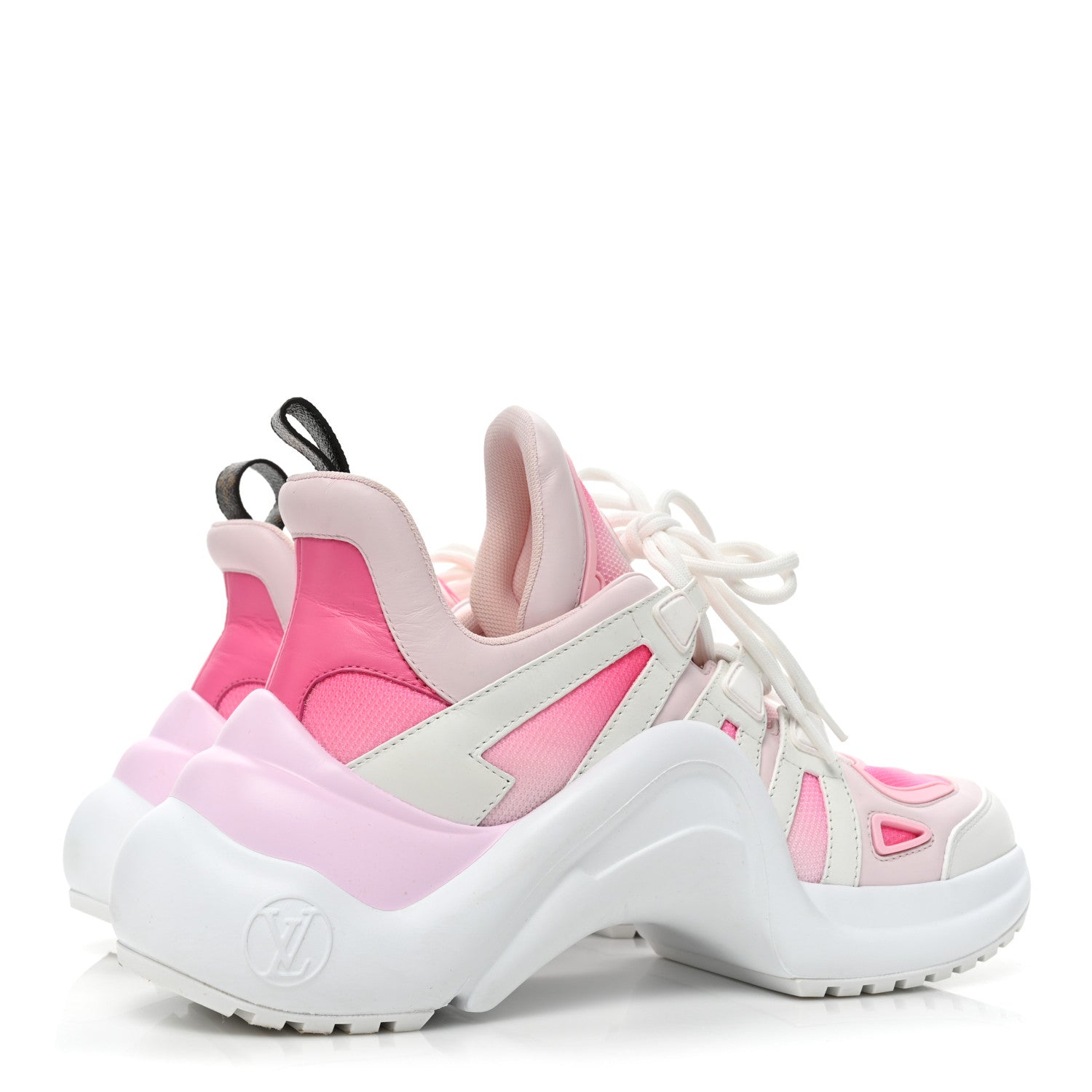Louis Vuitton Calfskin Technical Nylon LV Archlight Sneaker 40 White Pink 4 of 9