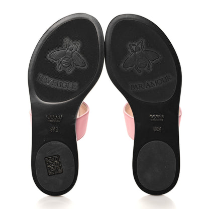 Gucci Calfskin GG Marmont Thong Sandals 35.5 Wild Rose 5 of 8