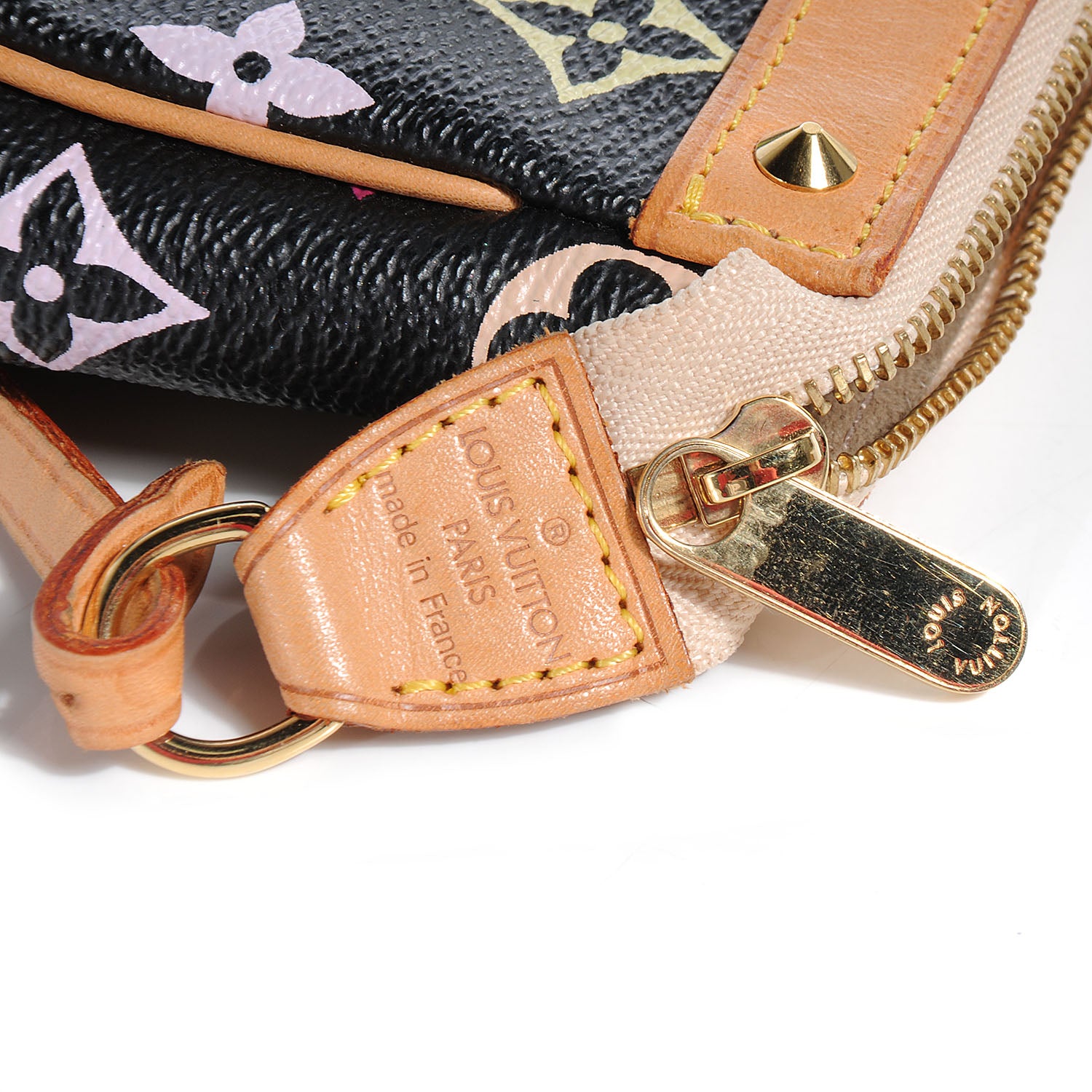 Louis Vuitton Monogram Multicolor Pochette Accessories Black 8 of 8