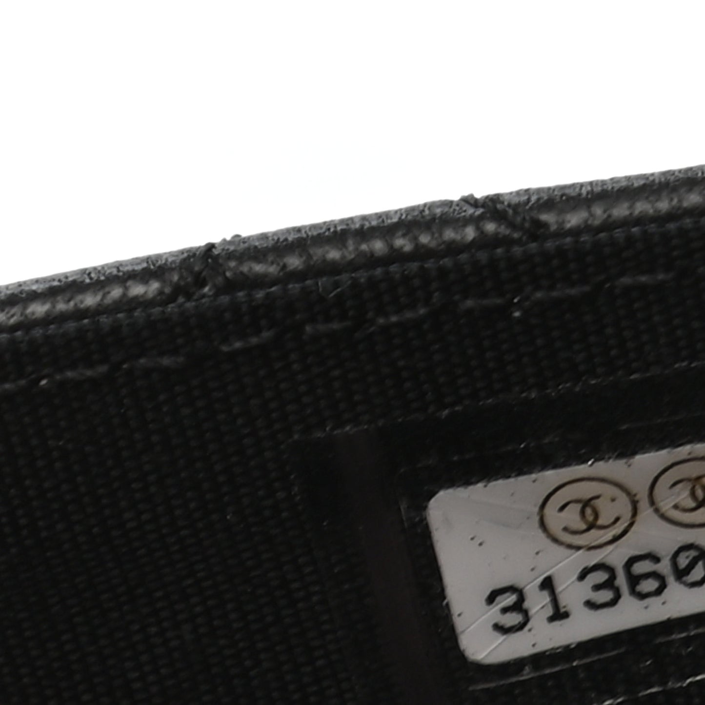 Lambskin Quilted Chanel 19 Flap Card Holder Black