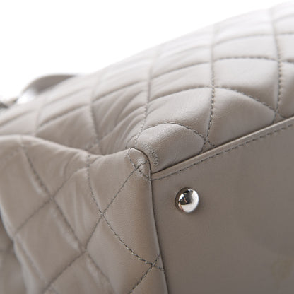Chanel Lambskin Quilted Large 7 Tote Taupe 8 of 15