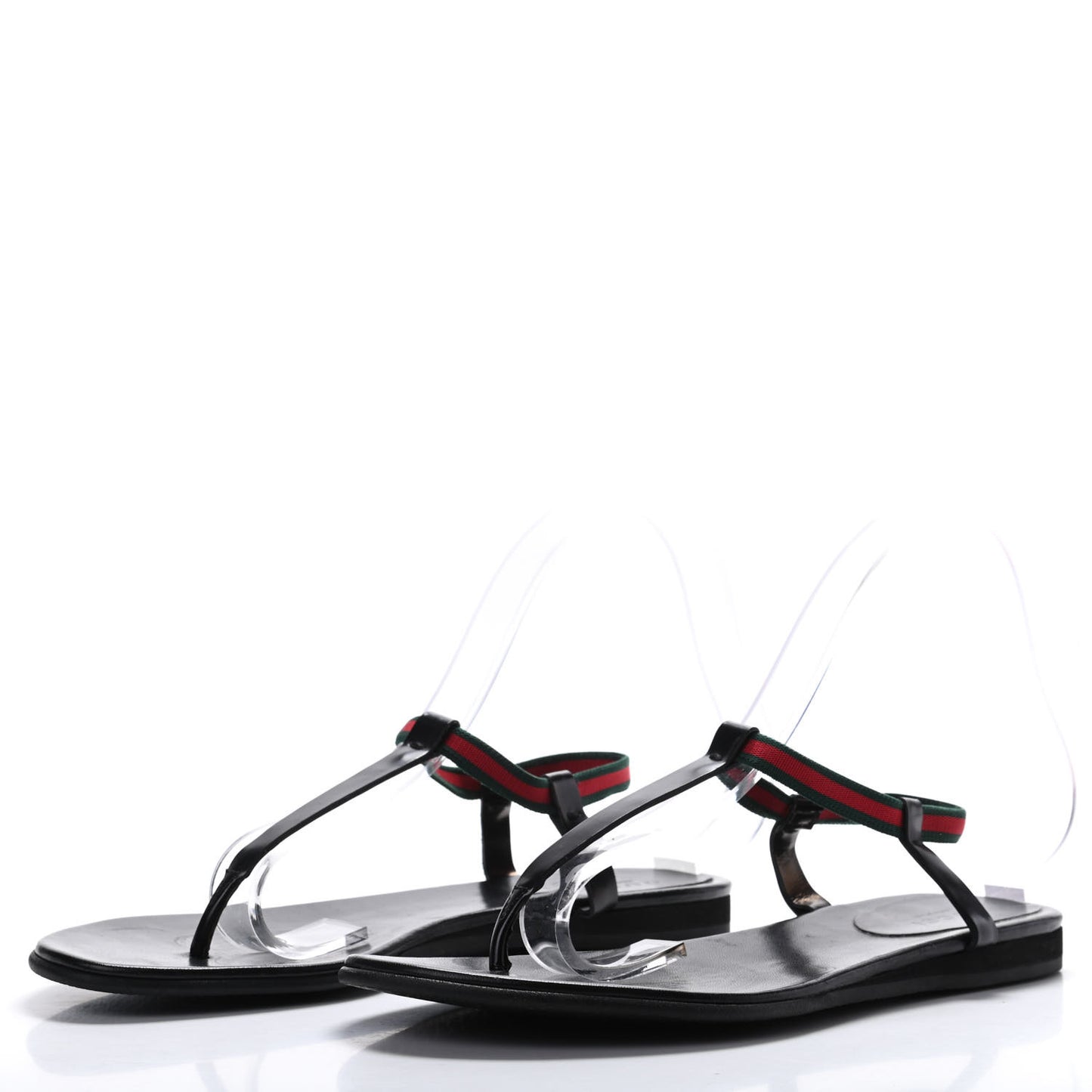 Nappa Web Wimbledon Thong Sandals 36.5 Black