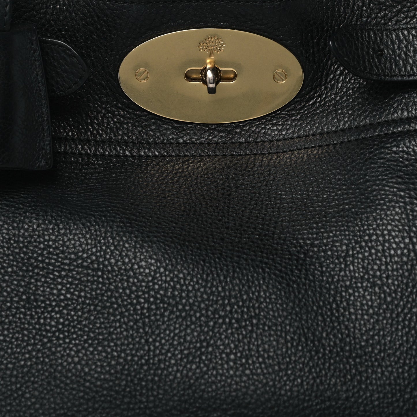 Natural Leather Bayswater Tote Black