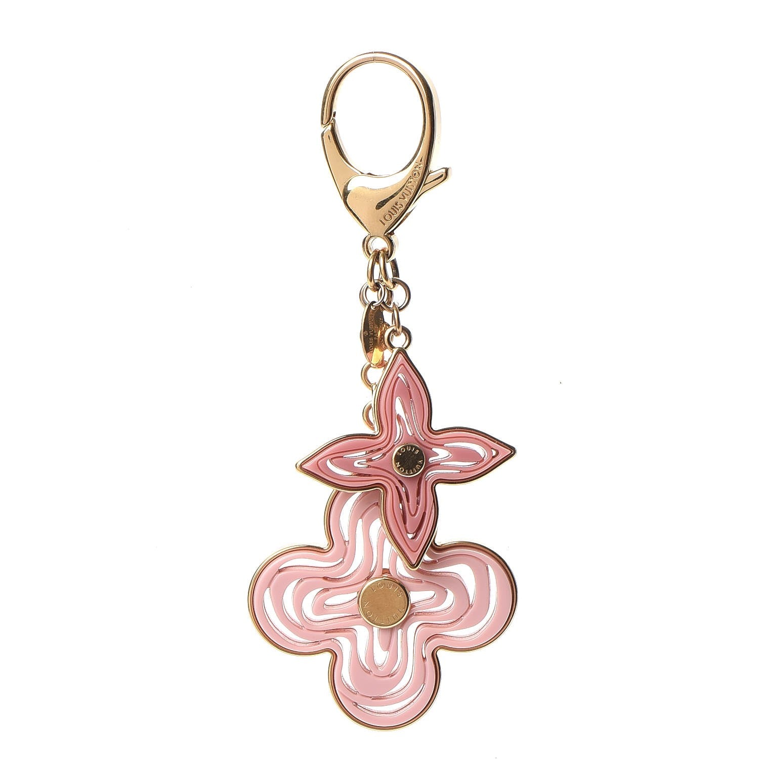 Louis Vuitton Resin Naif Bag Charm Rose 1 of 6