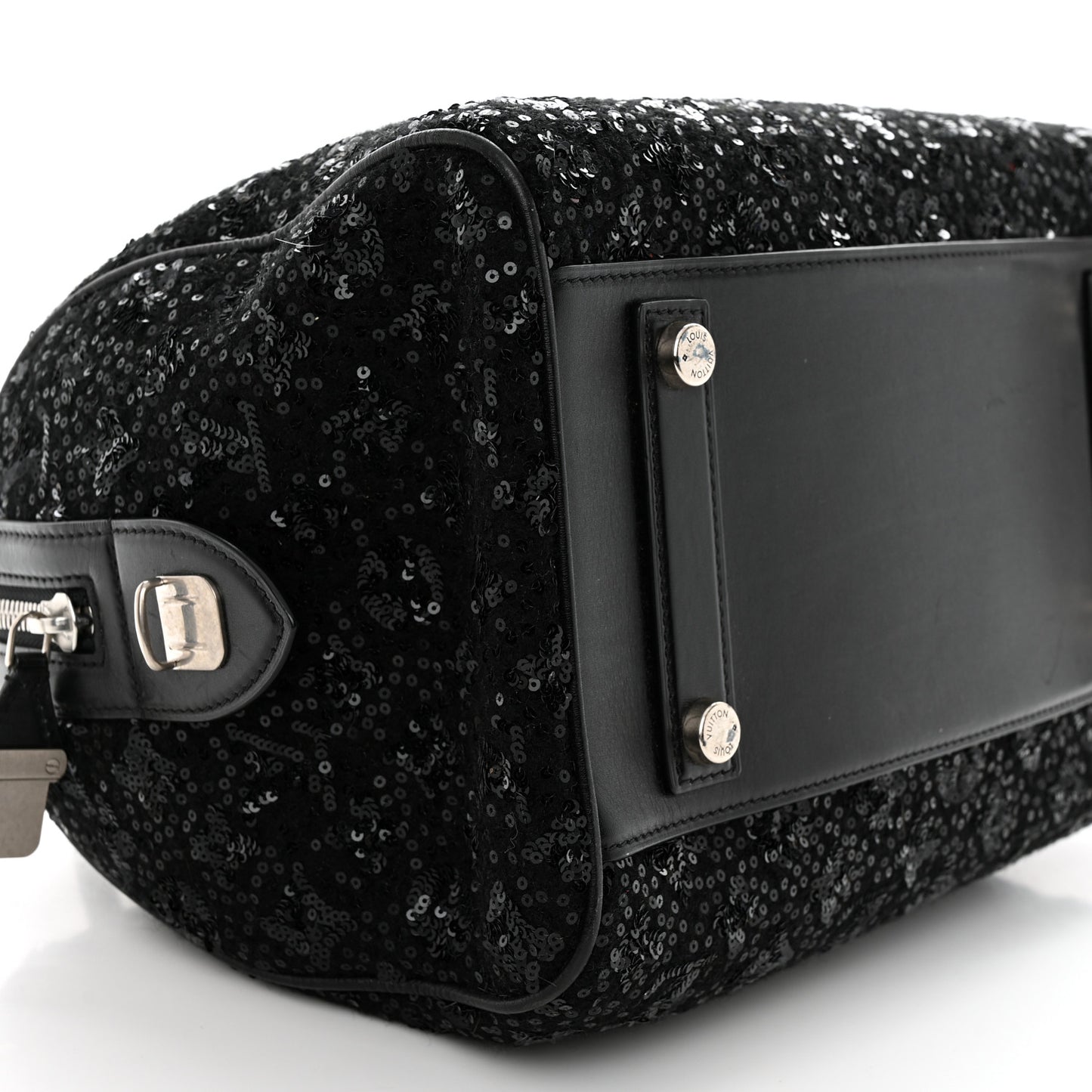 Sequin Monogram Sunshine Express Speedy Black