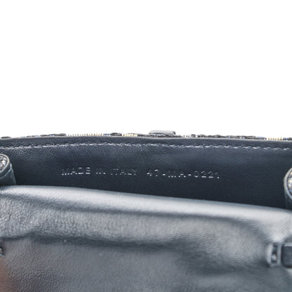 Christian Dior Oblique Nano Saddle Chain Pouch Blue 7 of 12