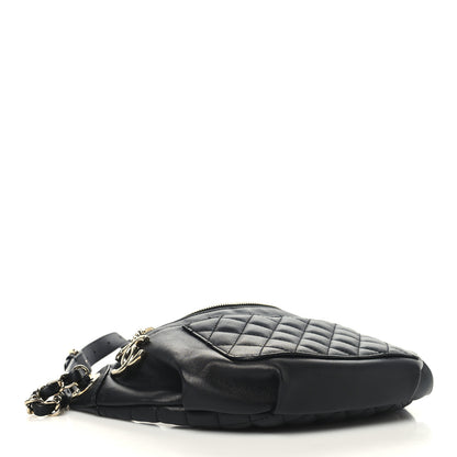 Chanel Lambskin Quilted Waist Bag Fanny Pack Black 4 of 10