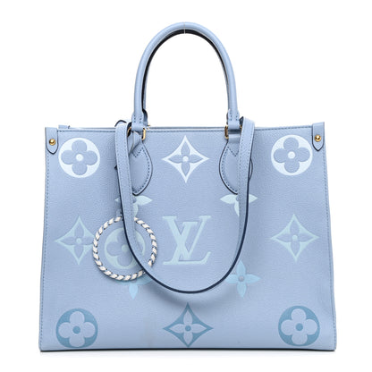 Louis Vuitton Empreinte Monogram Giant By The Pool Onthego MM Summer Blue 1 of 13
