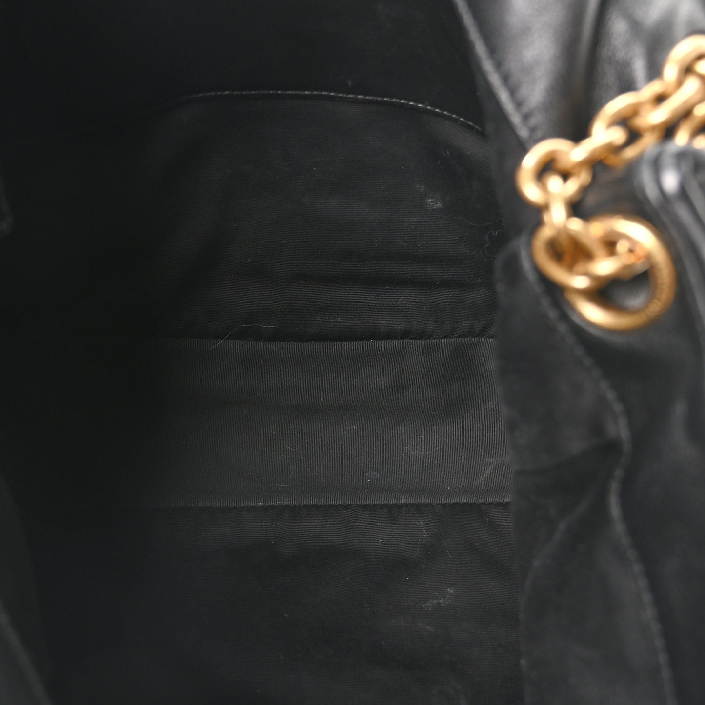 Lambskin Matelasse Monogram Large Jamie 4.3 Black