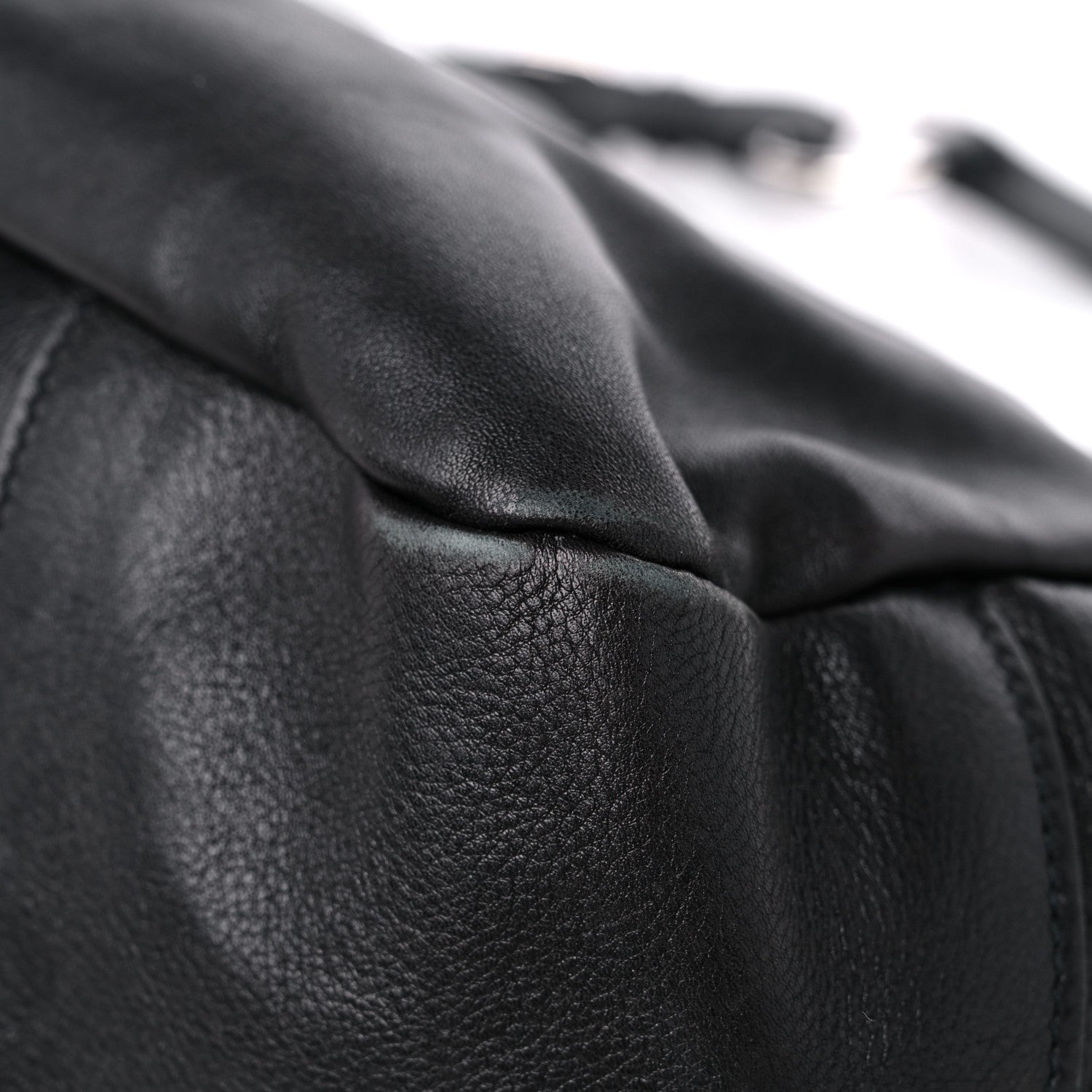 Prada Vitello Daino Flap Shoulder Bag Black 11 of 19
