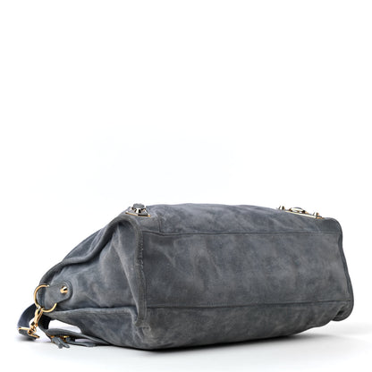 Balenciaga Suede Gold Metallic Edge Hardware City Gris Plomb 3 of 8
