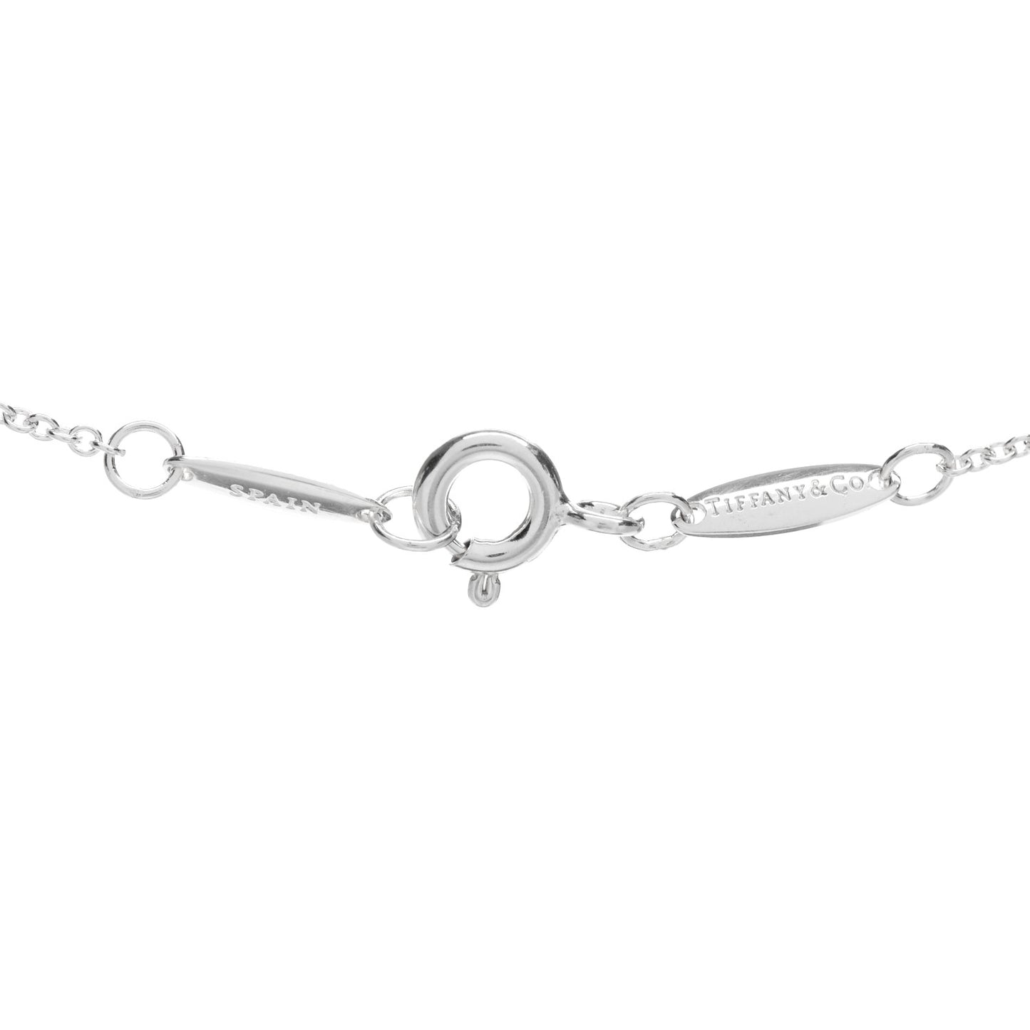 Sterling Silver Diamond .05ct Elsa Peretti Diamonds by the Yard Pendant Necklace