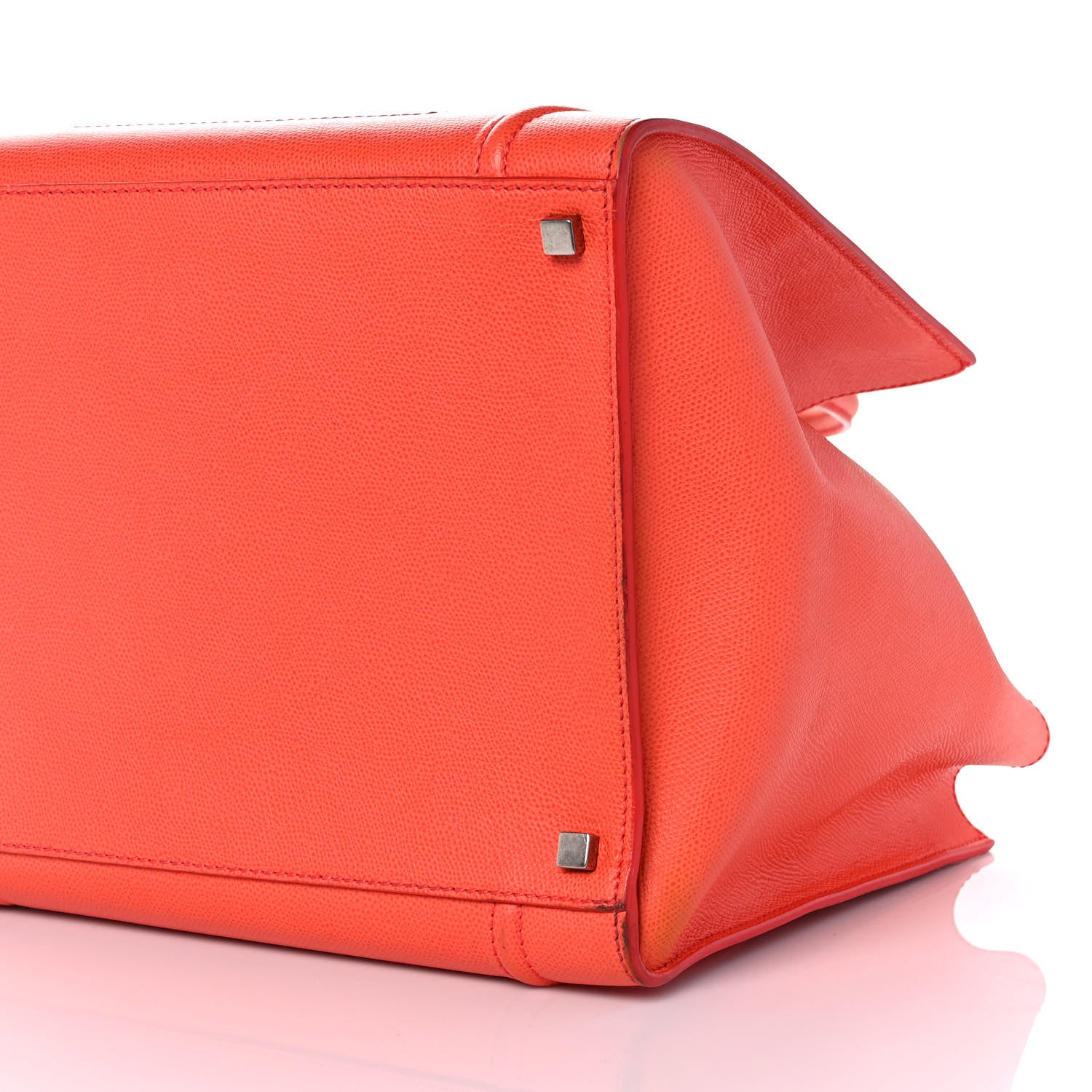 Celine Grained Calfskin Medium Phantom Luggage Coral 6 of 13