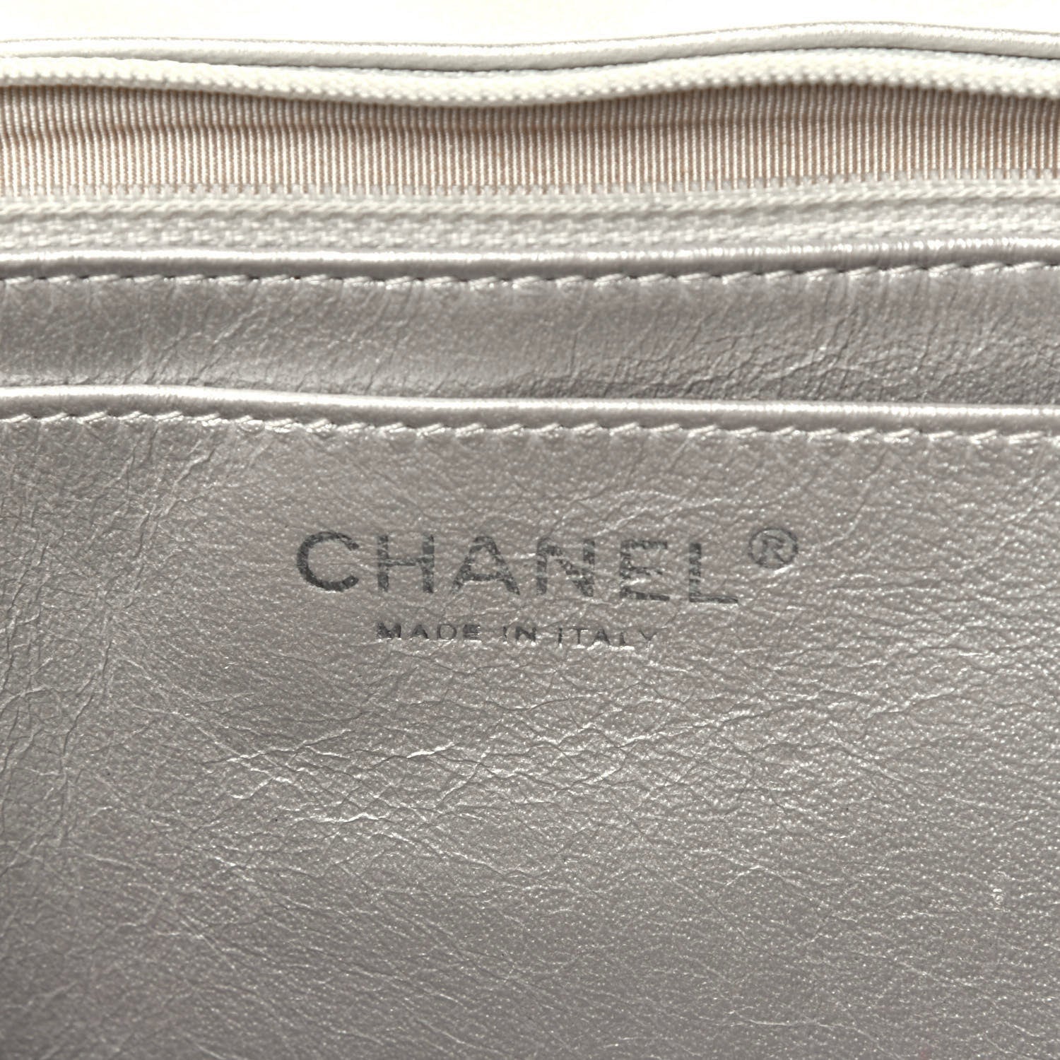Chanel Metallic Lambskin Quilted Snake Chain 2.55 Reissue Flap Silver 6 of 13