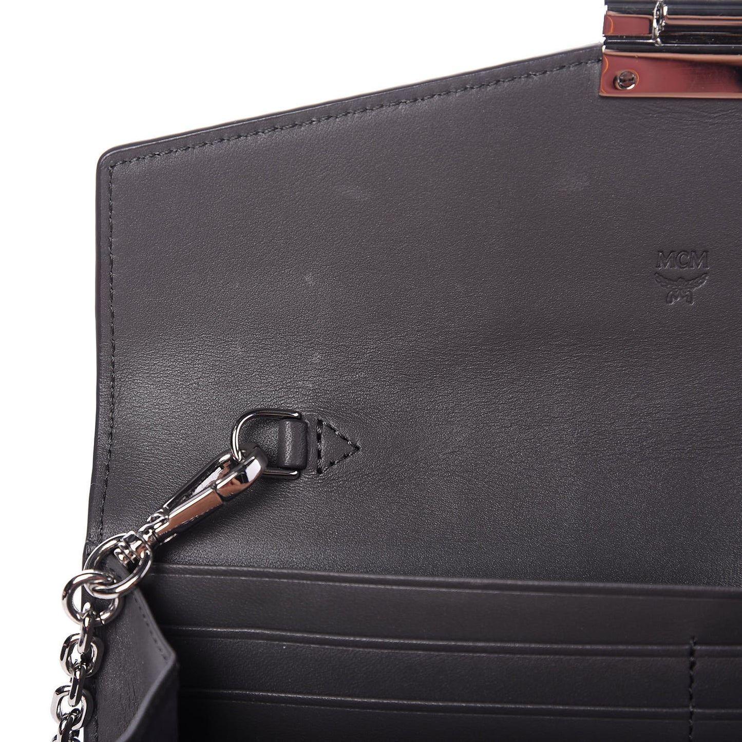Visetos Large Patricia Wallet On Chain Phantom Grey