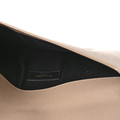 Saint Laurent Grain De Poudre Uptown Pouch Dark Beige 5 of 9