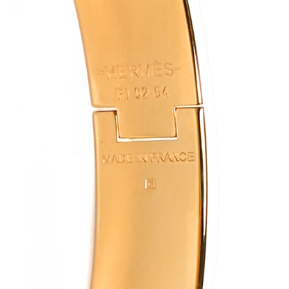 Hermes Enamel Narrow Clic Clac H Bracelet PM Marron Glace 4 of 5