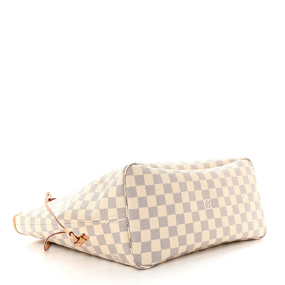 Louis Vuitton Damier Azur Neo Neverfull MM Rose Ballerine 5 of 10
