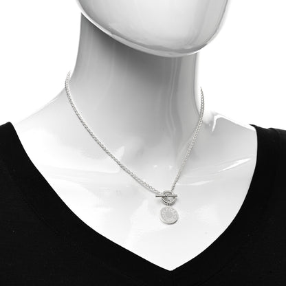 Hermes Sterling Silver Amulettes H Confettis Pendant Necklace 2 of 4
