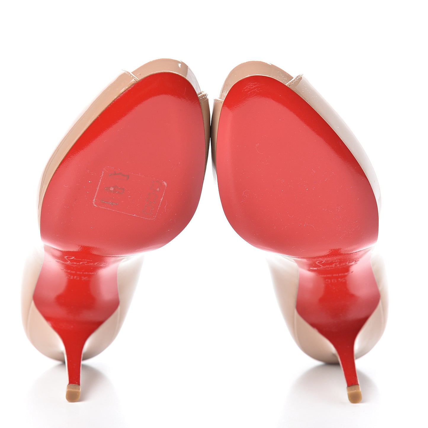 Patent Mater Claude 85 Platform Pumps 36.5 Nude