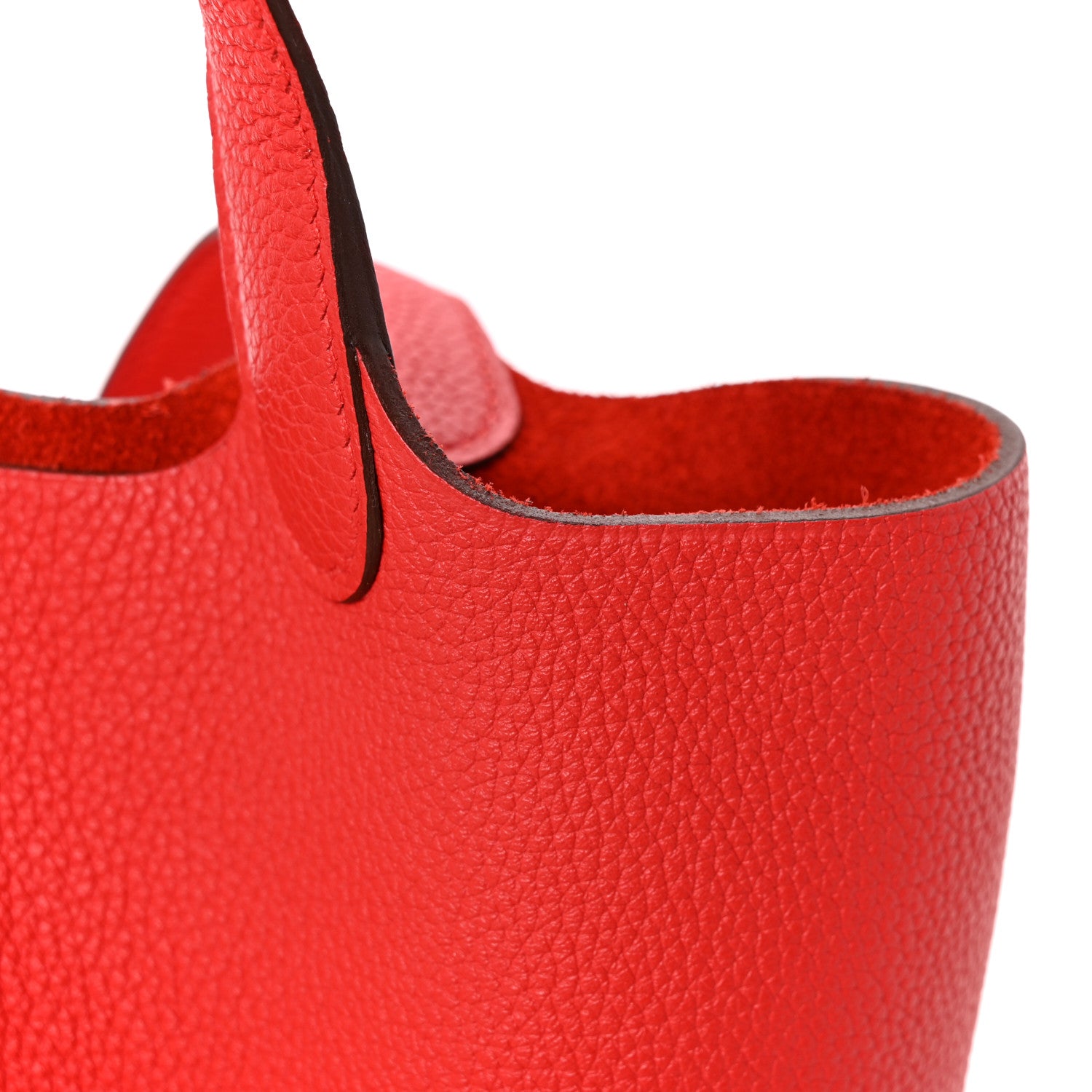 Hermes Taurillon Clemence Picotin Lock 18 PM Rouge Tomate 14 of 14