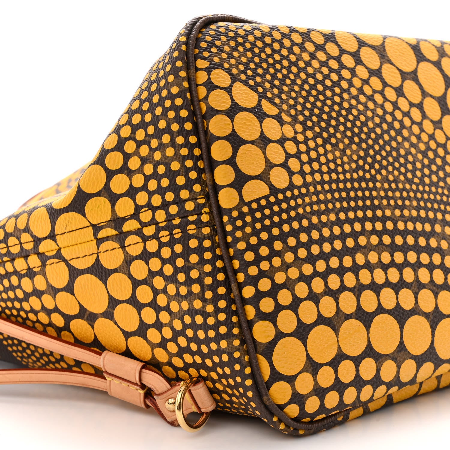 Louis Vuitton Monogram Kusama Waves Neverfull MM Yellow 9 of 17