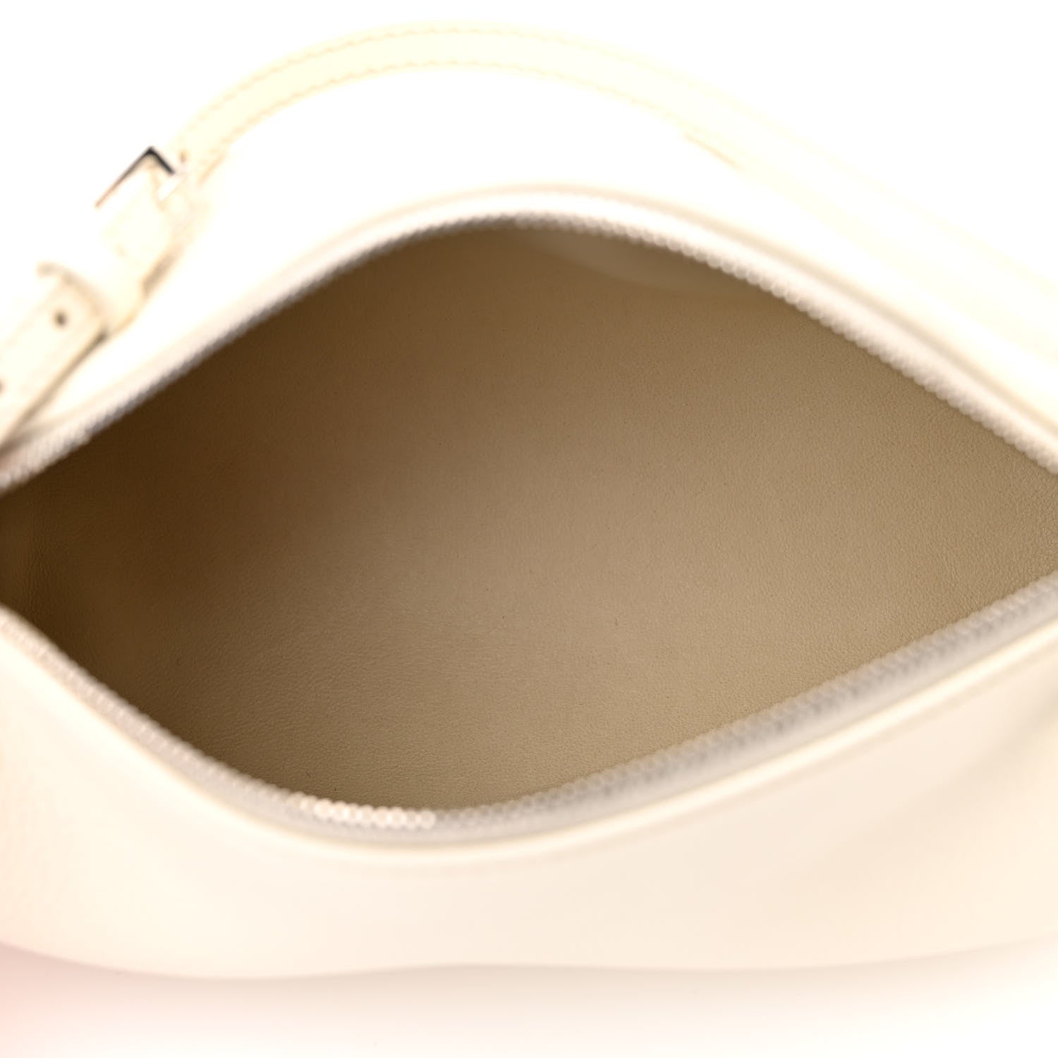 The Row Grained Calfskin 90's Bag Ivory 1439335 – FASHIONPHILE