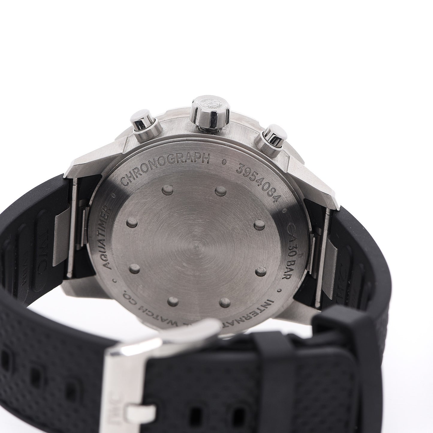 Stainless Steel Rubber 44mm Aquatimer Chronograph Automatic Watch Black IW376803