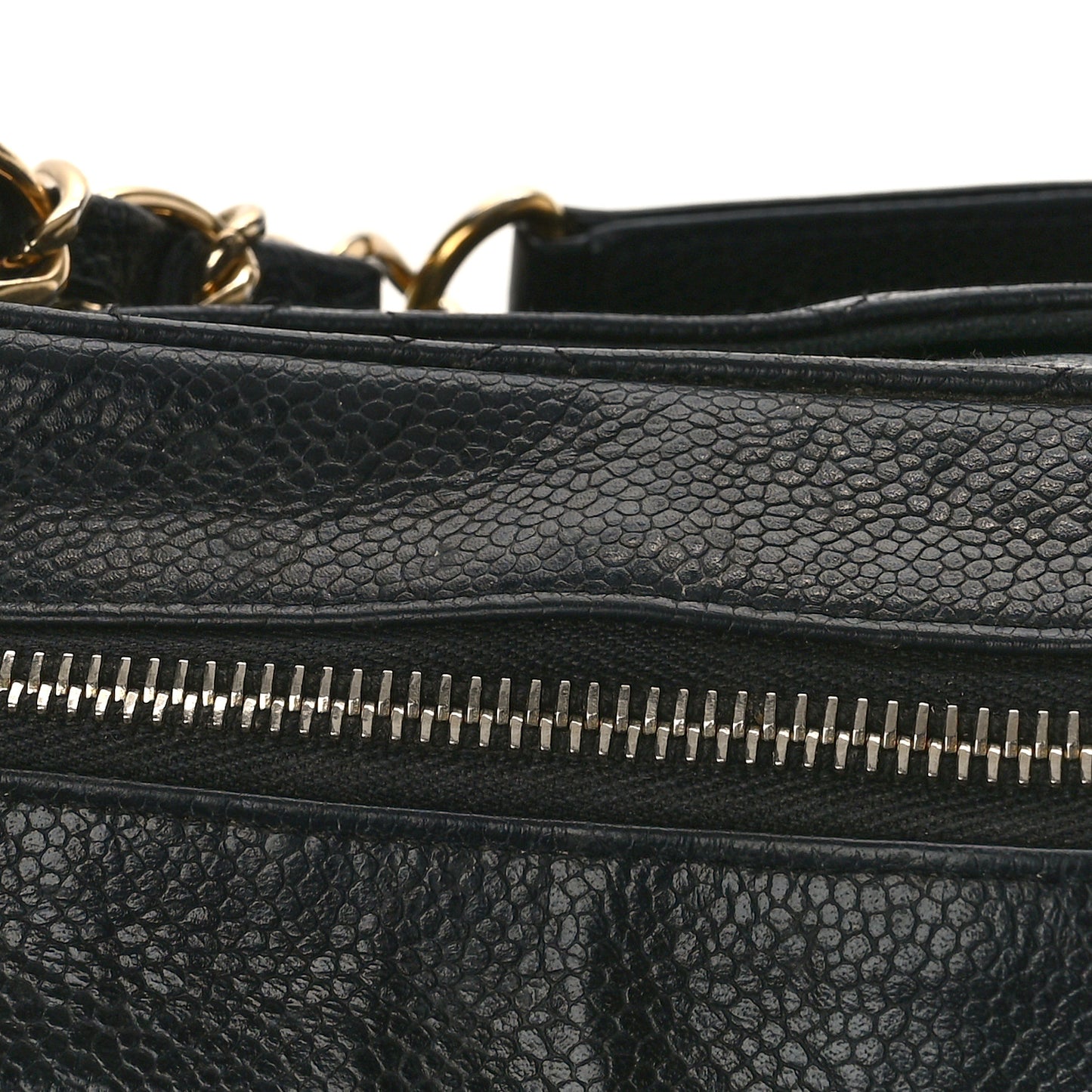 Caviar Quilted Timeless CC Shoulder Bag Black