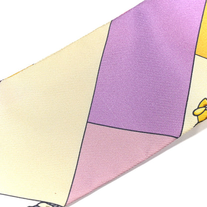 Hermes Silk Cliquetis Twilly Bouton D Or Mauve 5 of 7