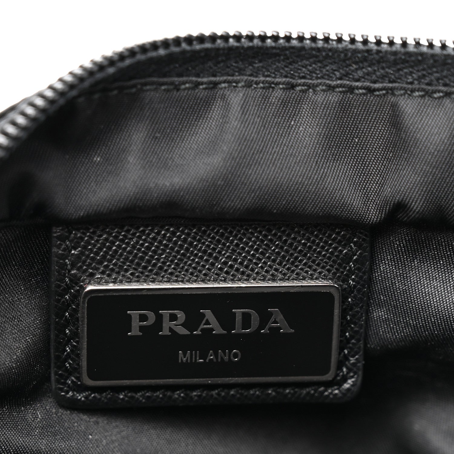 Prada Nylon Vela Flat Messenger Bag Black 6 of 11