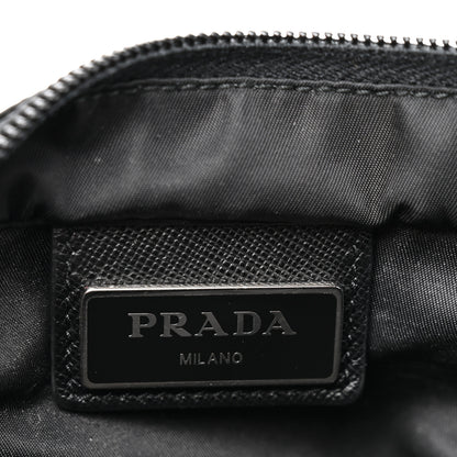 Prada Nylon Vela Flat Messenger Bag Black 6 of 11