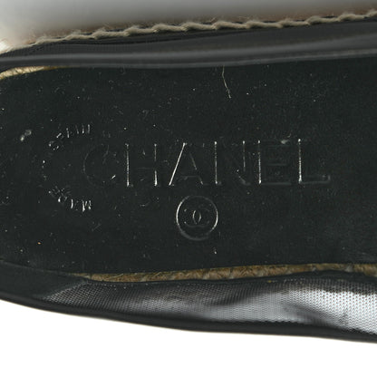 Chanel Mesh Grosgrain CC Espadrilles 36 Black 8 of 8