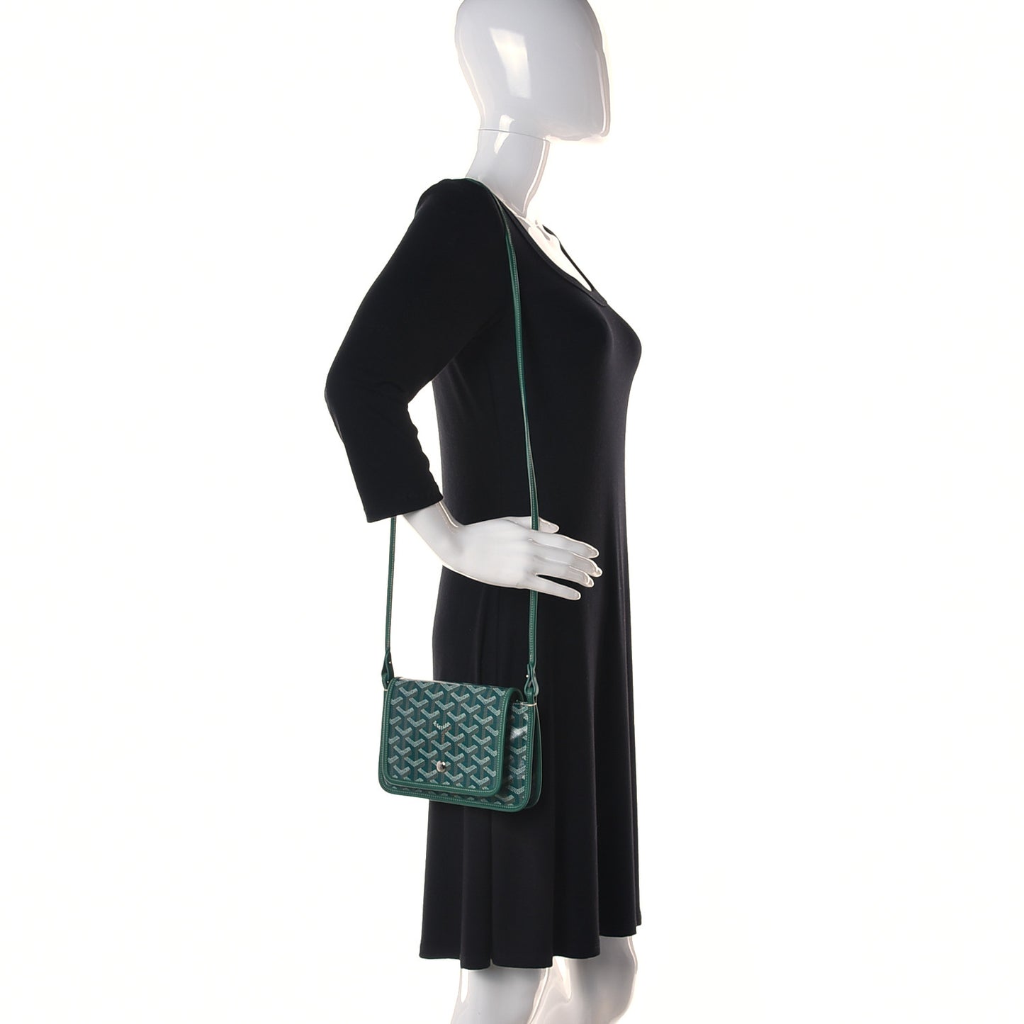 Goyardine Plumet Wallet Clutch Green